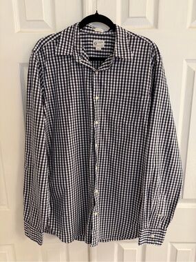 J.Crew Gingham Button up Men’s LT